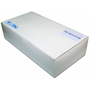 Wall box with pre-installed module, 1 disconnection module, 10 pairs, plastic